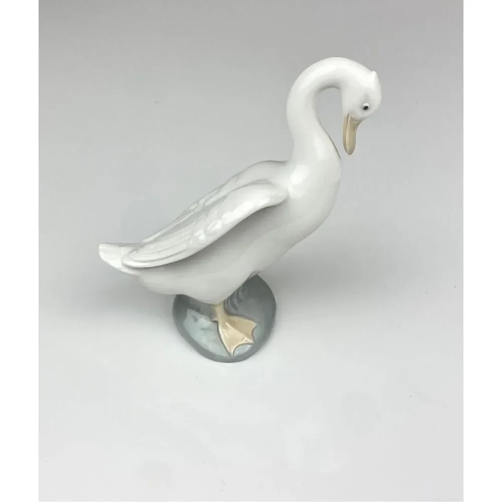 Vintage NAO Lladro Spain White Goose Duck Handmade Porcelain Figurine 1978 DT182 - Picture 1 of 6